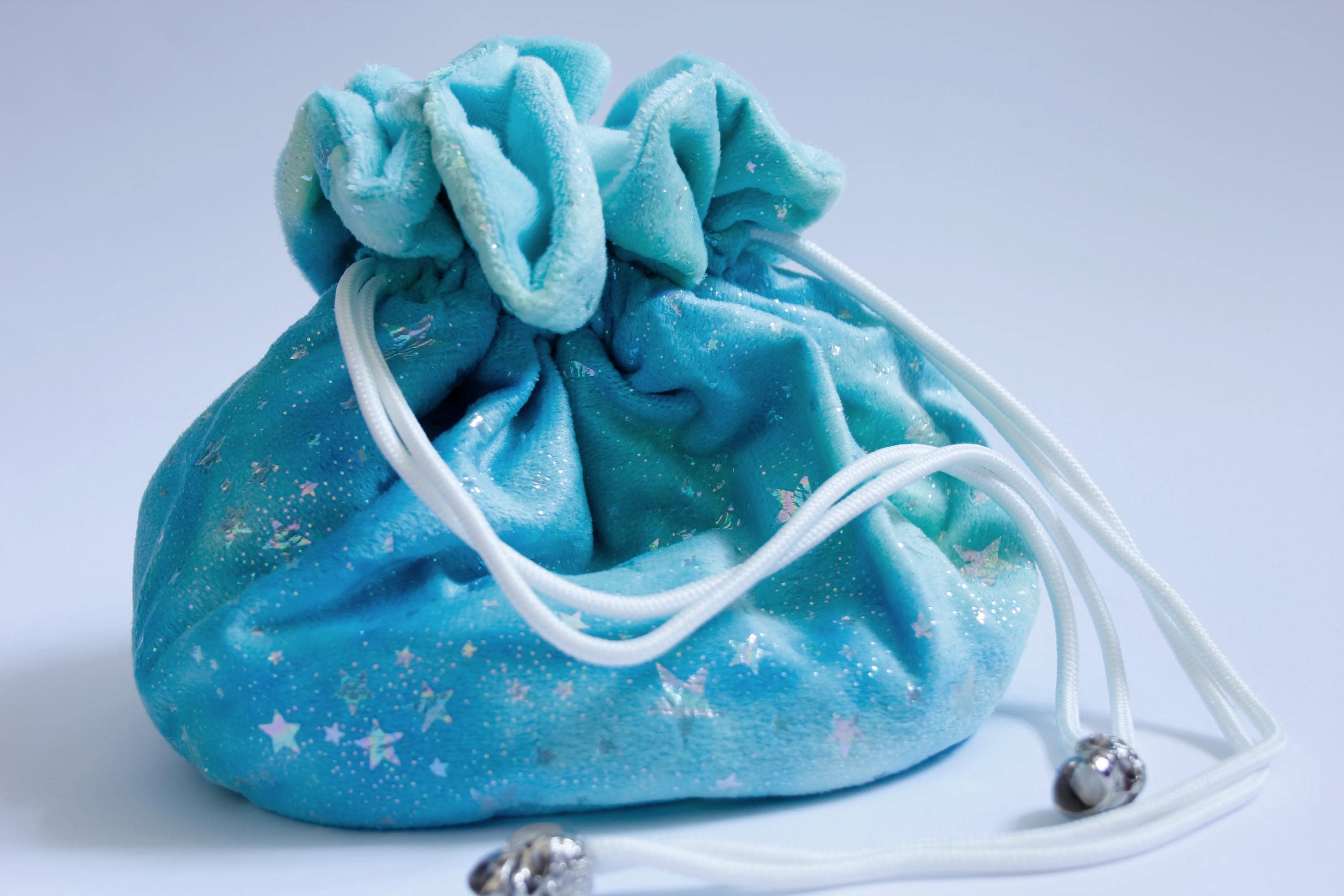 Large Compartmented Dice Bag Draw String Storage Gifts Board Games Organisation