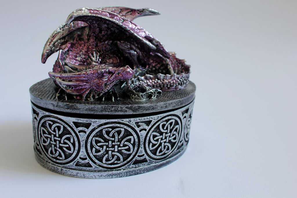 Purple Dragon Dice Box Display Board Game Gift Storage