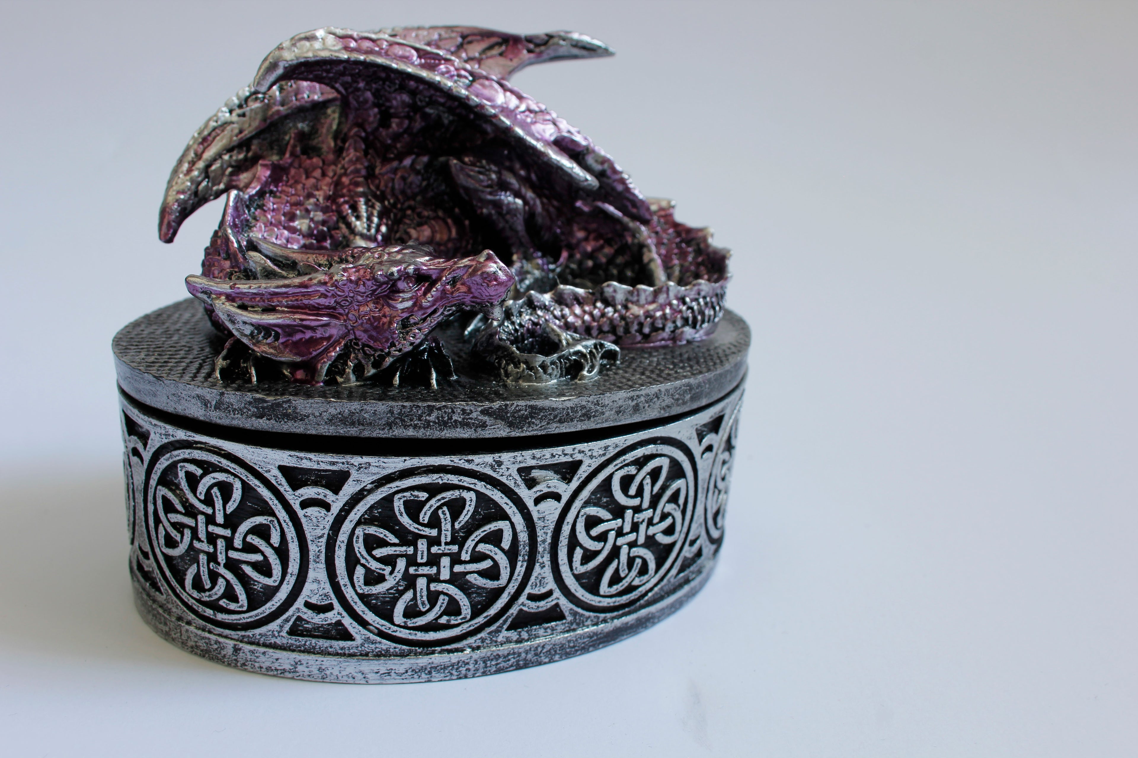 Purple Dragon Dice Box Display Board Game Gift Storage