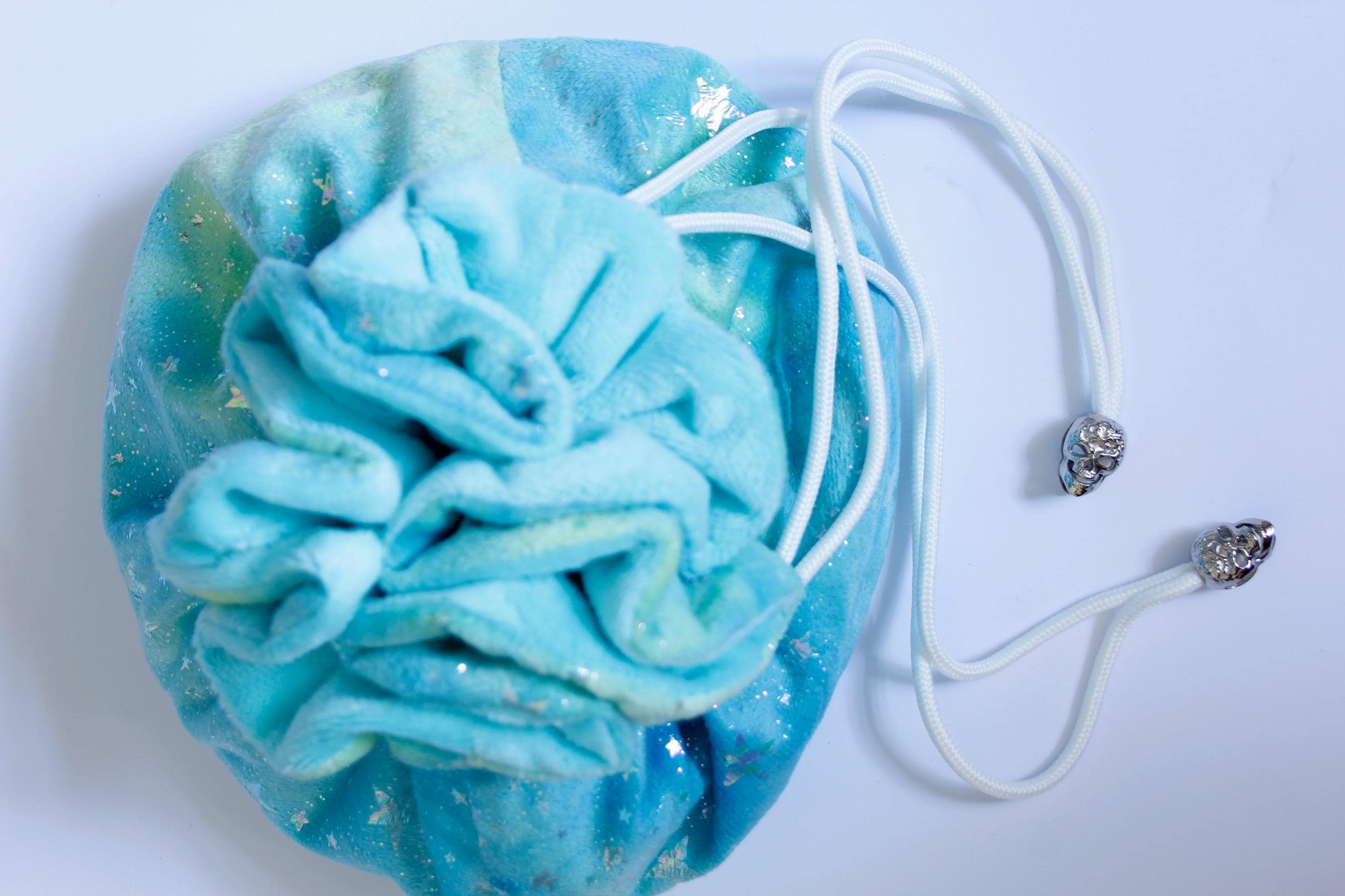 Large Compartmented Dice Bag Draw String Storage Gifts Board Games Organisation